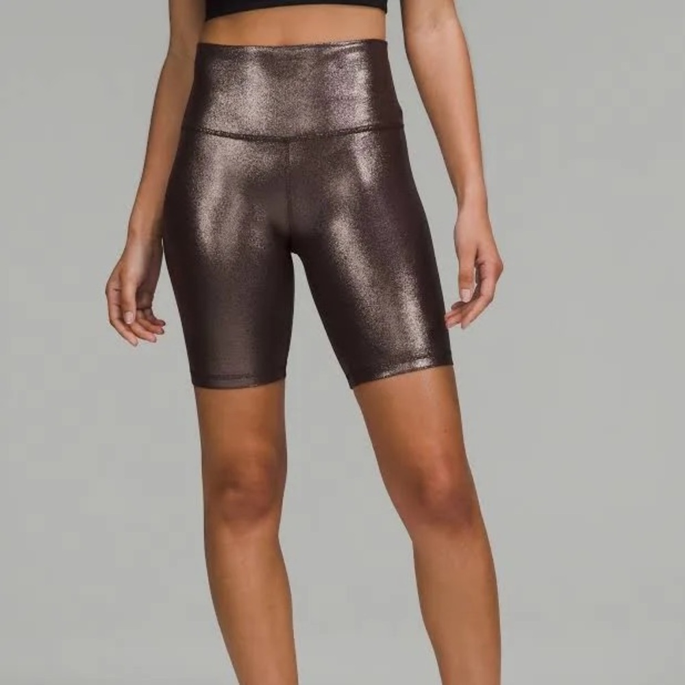 Lululemon Metallic align shorts